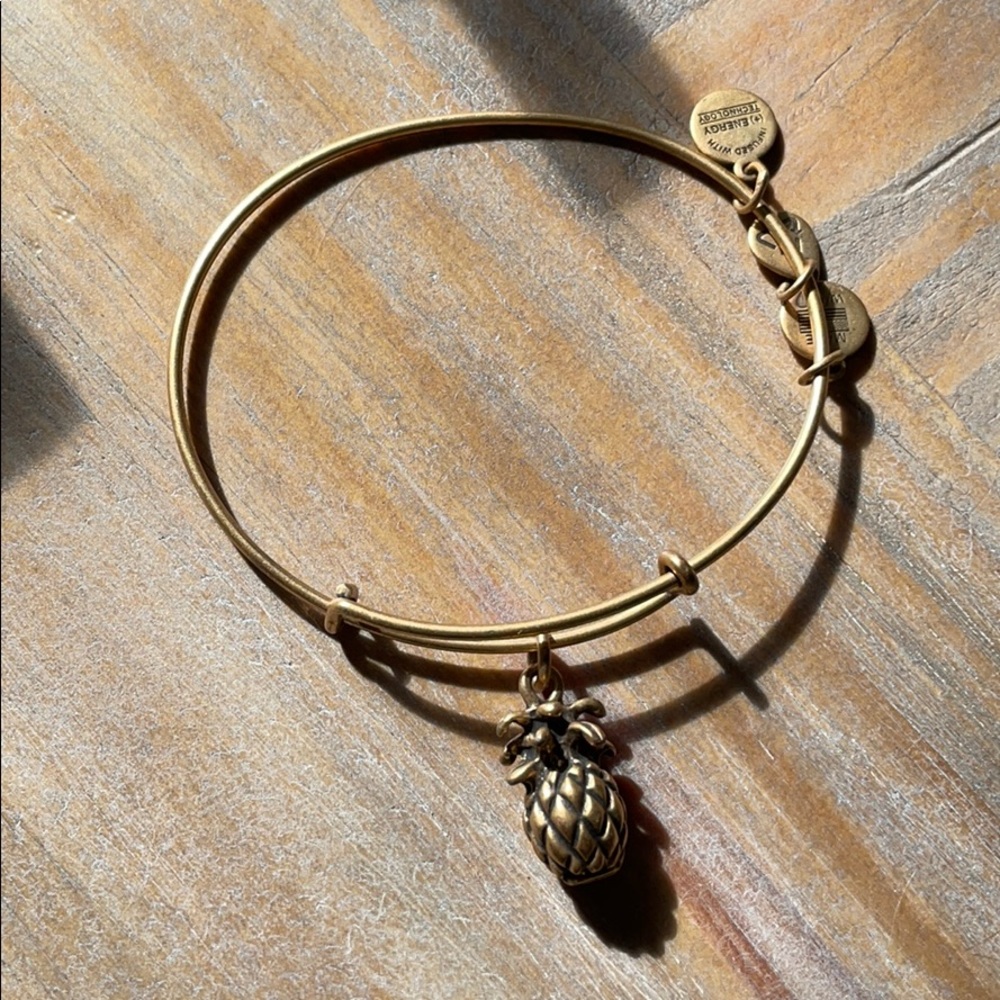 Alex and Ani Pineapple Charm Bracelet